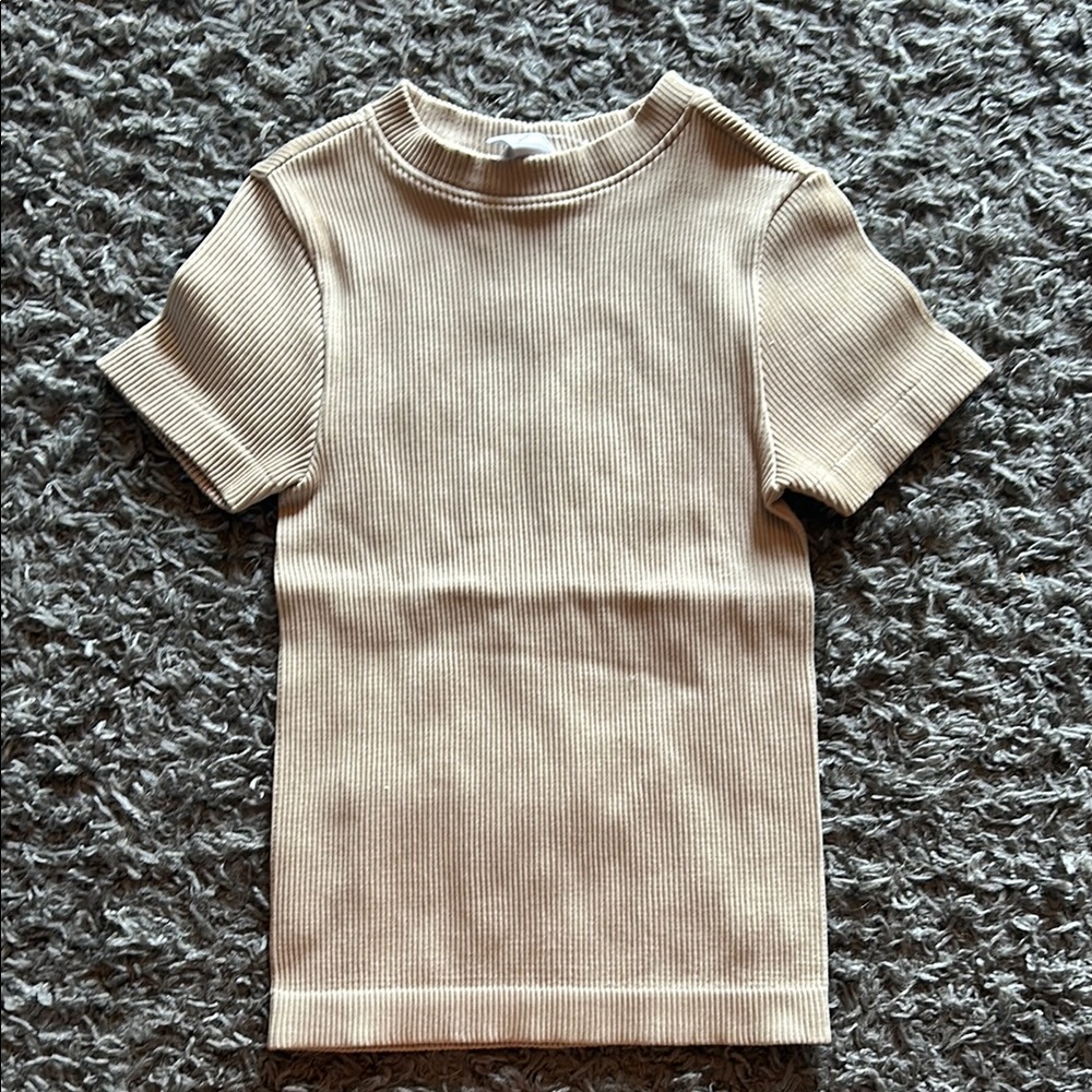 Old Navy Tan Short Sleeve Tee